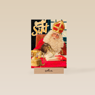 Sinterklaaskaart Groetjes van Sint