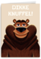 Dikke knuffel Beer Folio beige