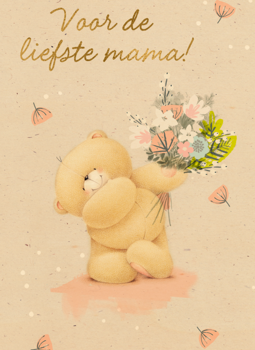 Houten Kaart Moederdag | Houten Kaart Hallmark | Moederdag | Moederdag Kaart Forever Friends Voor De Liefste Mama