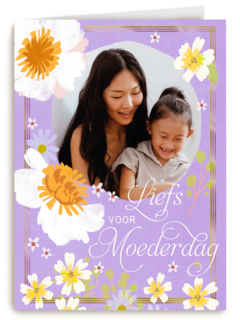 Foto kaart liefs voor moederdag
