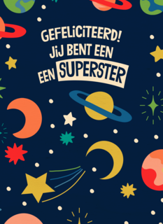 verjaardagskaart jij bent een superster
