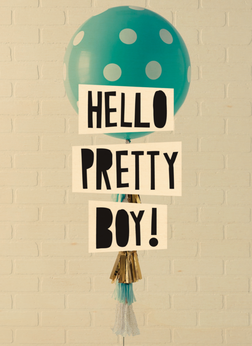 geboorte zoon hello pretty boy