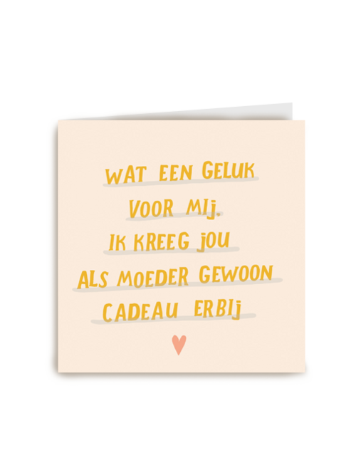 Kaart Hallmark | Moederdag | Moederdagkaart Lief Wat Een Geluk Voor Mij