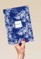 Sterkte kaart wit blauwe bloemen