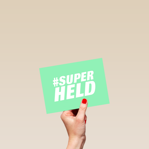 Bedankt kaart thuiswerken superheld