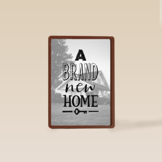 nieuwe woning fotokaart a brand new home