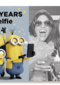 minion new years selfie kaart kerst