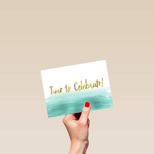 time to celebrate in gold