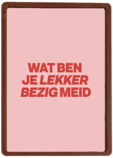 Succes kaart andc lekker bezig meid