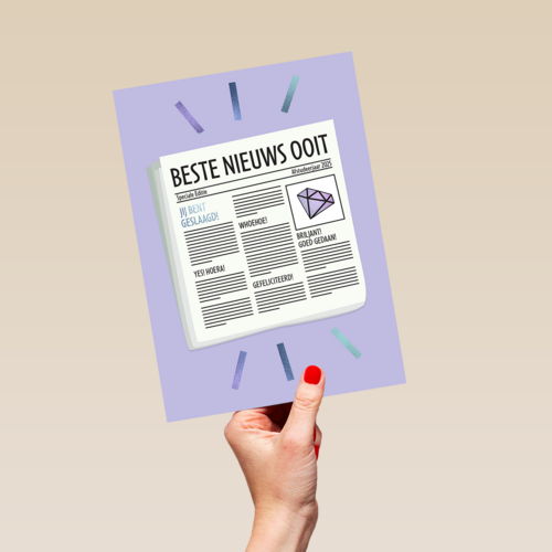 Geslaagd beste nieuws ooit