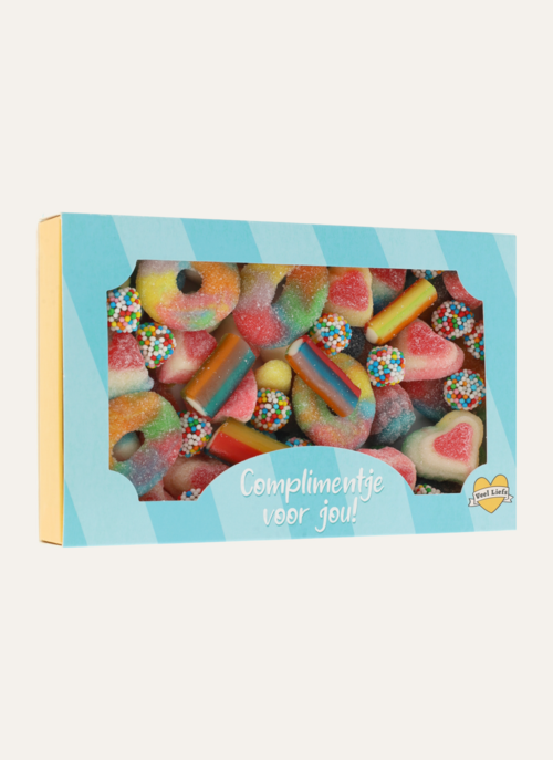 Brievenbus Snoep Complimentje Voor Jou! | Veel Liefs Cadeau Snoep |