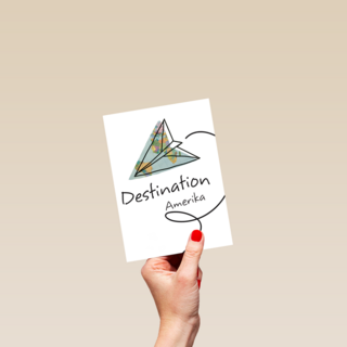 reizen kaart met een papiere vlieger destination