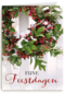 kerstkrans fijne feestdagen