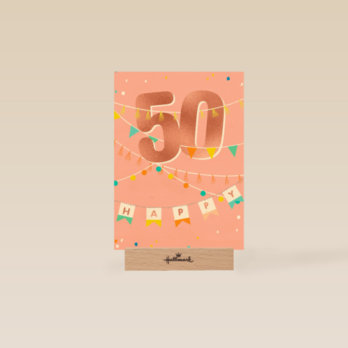 Verjaardagskaart happy 50