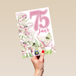 75 jaar bloemen