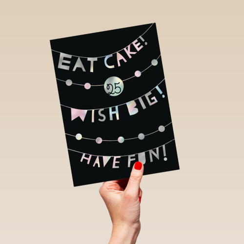 verjaardag leeftijden eat cake wish big have fun