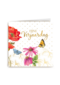 Kaart flowers by Marjolein Bastin Fijne verjaardag klaproos vlinder