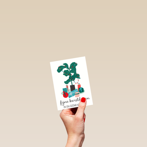 Kerstkaart Hip Gezond nieuwjaar