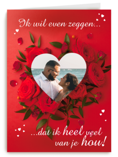 Hou heel veel van jou fotokaart
