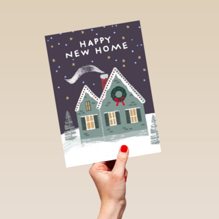 Verhuisd kaart kerst periode