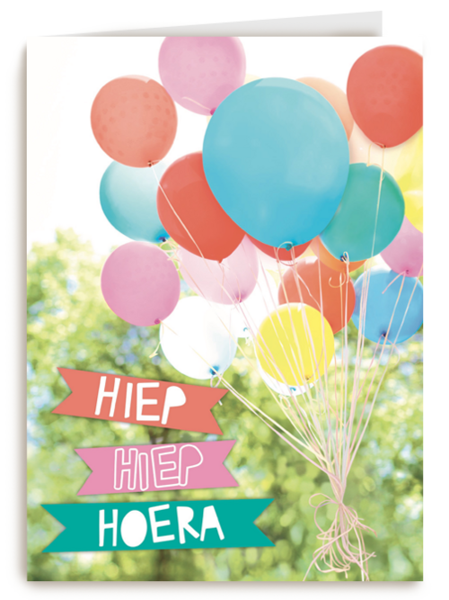 Verjaardagskaart Hallmark | Kleurrijke Ballonnen