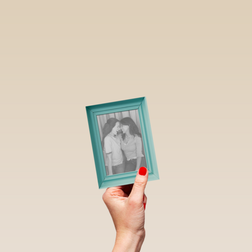 fotokaart staand fotolijst blanco