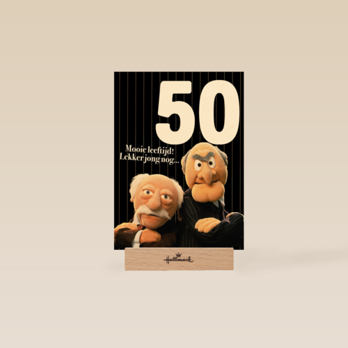 muppets verjaardagskaart statler en waldorf