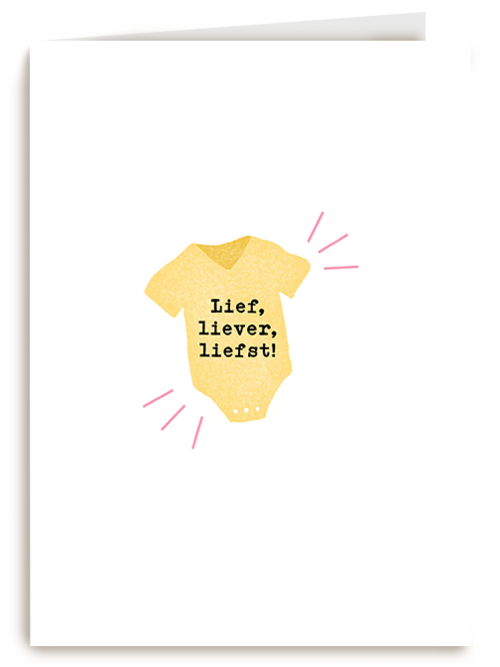 Kaart Hallmark | Geboorte Felicitatie | Geboortefelicitatie Lief Liever Liefst