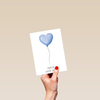 Voor de liefste vader hartjesballon