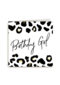 birthday girl with leopard print