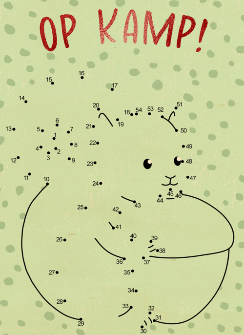 Houten Kaart Op Kamp | Houten Kaart Hallmark | Op Kamp | Op Kamp Puzzel Kaart