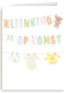 zwanger kleinkind op komst waslijn