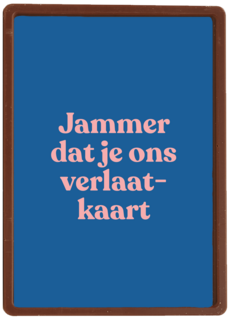 collega afscheid kaart andc jammer dat je ons verlaat kaart