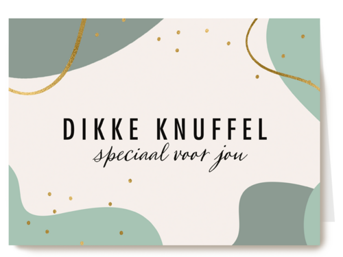 vaderdag kaart stijlvol dikke knuffel