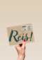 restyle reizen kaart met de tekst goede reis