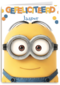 Despicable Me minion dave met bril Gefelicitieerd