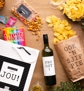 Tony Chocolonely Proost Borrelcadeau in Geschenktas
