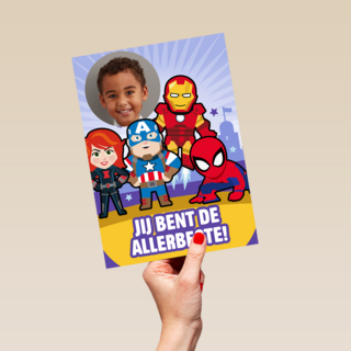 Marvel kaart jij bent de allerbeste