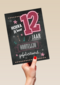 verjaardag leeftijden krijtbord 12