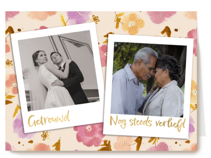 Getrouwd en nog steeds verliefd fotokaart