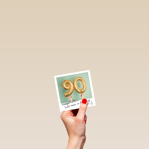 polaroid 90 jaar oud geworden