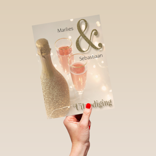champagne uitnodiging