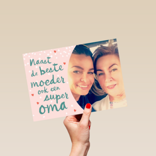 super oma beste moeder fotokaart