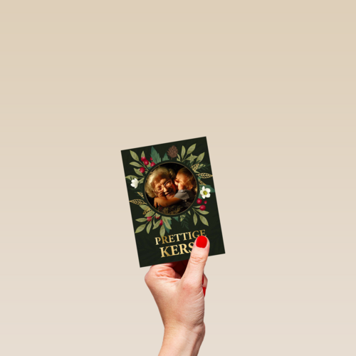 Kerst fotokaart prettige kerst