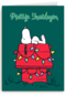 prettige feestdagen van snoopy