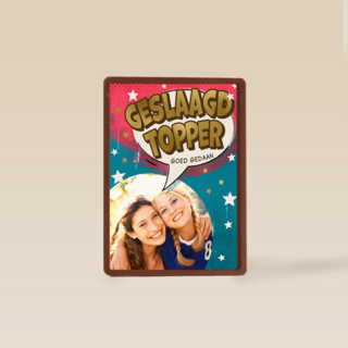 Geslaagd Topper Fotokaart