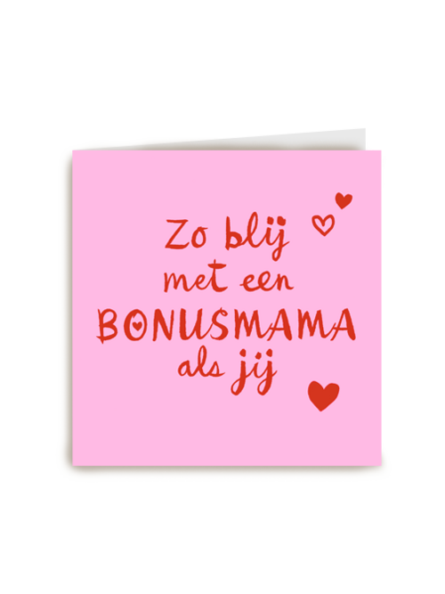zo blij met een bonusmama als jij