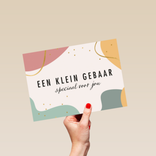 eenkleingebaar kaart een klein gebaar speciaal voor jou