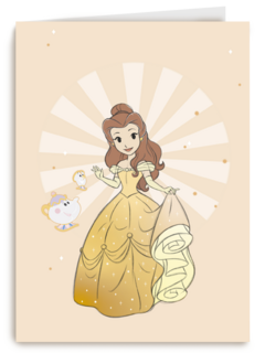 prinses kaart disney blanco belle