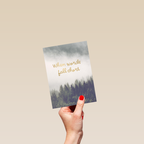 Sterktekaart When words fall short
